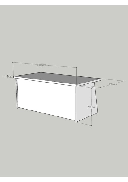 Festival Ofis Masası - OFİS-2-6-6-180X90 Beyaz - Çam fırsatları