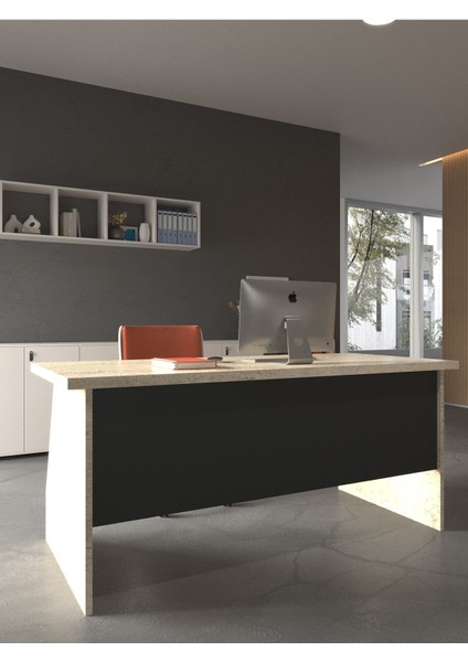 Festival Ofis Masası - OFİS-2-8-4-140 x 60 Beyaz - Antrasit modelleri