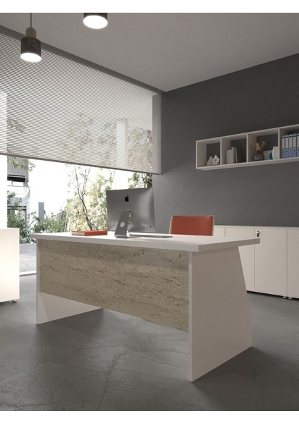 Festival Ofis Masası - OFİS-2-1-8-120X75 Beyaz - Travelter