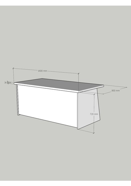 Festival Ofis Masası - OFİS-2-4-2-160X90 Beyaz - Ceviz fırsatları