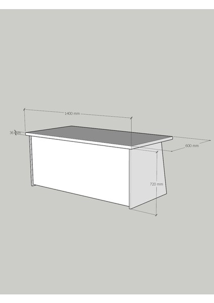 Festival Ofis Masası - OFİS-2-2-1-140X60 Beyaz - Beyaz fırsatları
