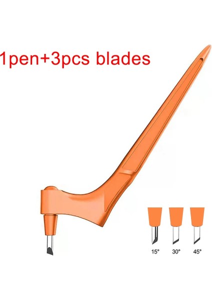 Turuncu Tarzı Dıy Sanat Zanaat Kesme Aleti Dönen Bıçak Kağıt Kesici 3 Bıçak Değiştirin Zanaat Kesme Bıçağı Aşınmaya Dayanıklı Sanat Kesme Aleti (Yurt Dışından)