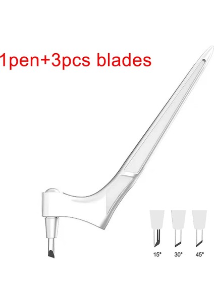 Beyaz Stil Dıy Sanat Zanaat Kesme Aleti Dönen Bıçak Kağıt Kesici 3 Bıçak Değiştirin Zanaat Kesme Bıçağı Aşınmaya Dayanıklı Sanat Kesme Aleti (Yurt Dışından)