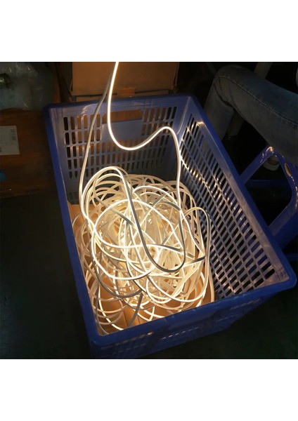 Neon LED Şerit 5metre Soğuk Beyaz LED Zincir Bandı Hortum Esnek Dekoratif Aydınlatma Işık 12V 10W fiyatları