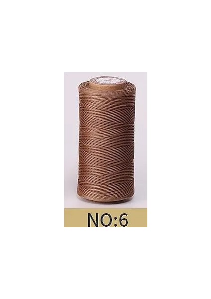 No.6 Stili D Hq Kalınlığı Mumlu Iplik Deri Mumlu Kordon Diy El Sanatları Aracı El Dikiş Ipliği Düz Mumlu Dikiş Hattı (Yurt Dışından)
