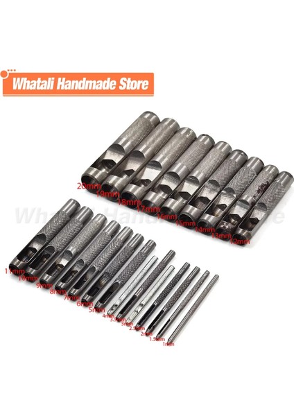 18MM Tarzı Tüm Boyut Seçim Deri Içi Boş Yumruk Deri Araçları Yumruk Leathercraft Delik Zımba Zanaat Dıy Giyim Kemer Kanvas (Yurt Dışından) fiyatları