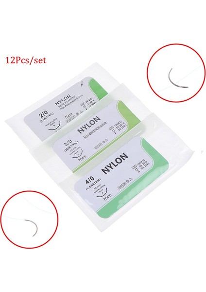 N2 Stili Iğne Dikiş Naylon Monofilament Yaralanmayan Dikiş Tıbbi Cerrahi Dikiş Aracı Için Tıbbi Konu Dikiş (Yurt Dışından) modelleri