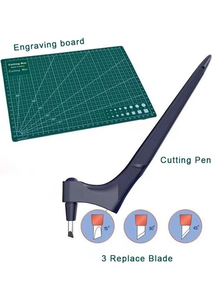 Beyaz-Set1 Tarzı Zanaat Kesme Aleti Dönen Bıçak Kağıt Kesici 3 Oyma Bıçağı Bıçakları Kesme Kalem Dıy Sanat Aşınmaya Dayanıklı Sanat Kesme Aletleri (Yurt Dışından) fırsatları