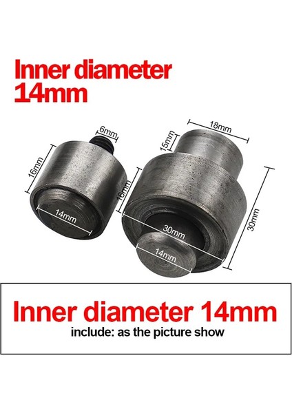 14MM Tarzı Qjh El Basın Düğmesi Kurulum Makinesi Manuel Pres Grommet Kuşgözü Yükleyici Araçları Çıtçıt Metal Kalıp Dilsiz Zanaat Aracı (Yurt Dışından)