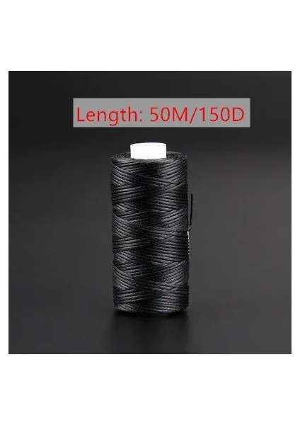 No.6 Stili D Kalınlığında Mumlu Iplik Deri Mumlu Kordon Diy El Sanatları Aracı El Dikiş Ipliği Düz Mumlu Dikiş Hattı (Yurt Dışından)