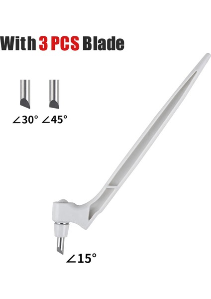 Beyaz Stil Zanaat Kesme Aletleri Zekâ Derece Dönen Bıçak Kağıt Kesici Sanat Oyma Kalem Aracı Dıy Paslanmaz Çelik Taşınabilir Kesici Bıçak (Yurt Dışından)