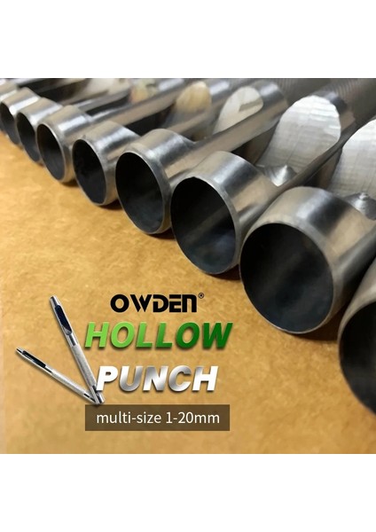 5,5 mm Tarzı Owden Deri Delgeç Deri Içi Boş Yumruk Leathercraft Yuvarlak Delik Delme Seti Deri Araçları Deri Kemer Delik Delme (Yurt Dışından)
