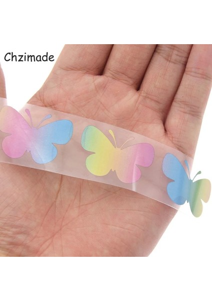 SYP0050-06 Tarzı Chzimade 1MX3CM Renkli Kelebek Kalp Yansıtıcı Etiket Bantları Isı Transferli Vinil Film Demir On Konfeksiyon Dikiş El Sanatları (Yurt Dışından) indirimleri
