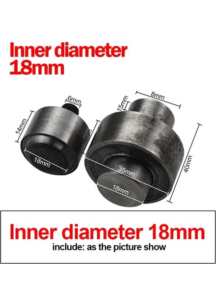 18MM Tarzı Qjh El Basın Düğmesi Kurulum Makinesi Manuel Pres Grommet Kuşgözü Yükleyici Araçları Çıtçıt Metal Kalıp Dilsiz Zanaat Aracı (Yurt Dışından)