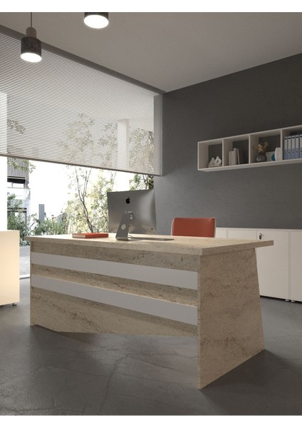 Festival Ofis Masası - OFİS-4-8-1-160X90 Beyaz - Beyaz