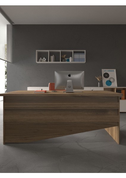 Festival Ofis Masası - OFİS-4-2-2-120 x 75 Beyaz - Ceviz