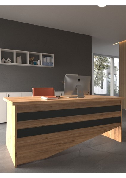 Festival Ofis Masası - OFİS-4-6-4-180X75 Beyaz - Antrasit modelleri