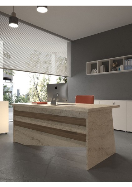 Festival Ofis Masası - OFİS-4-8-2-160X90 Beyaz - Ceviz