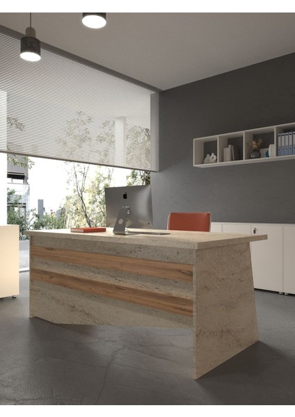 Festival Ofis Masası - OFİS-4-8-6-140X90 Beyaz - Çam