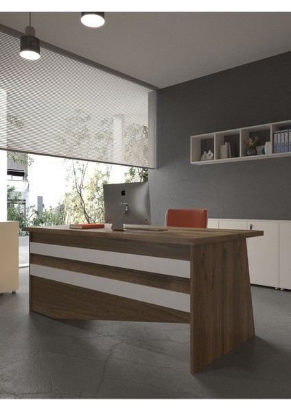 Festival Ofis Masası - OFİS-4-2-1-180X90 Beyaz - Beyaz