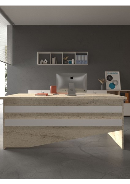 Festival Ofis Masası - OFİS-4-8-1-140X60 Beyaz - Beyaz fiyatları