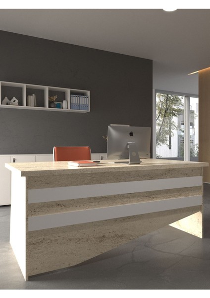 Festival Ofis Masası - OFİS-4-8-1-140X60 Beyaz - Beyaz modelleri