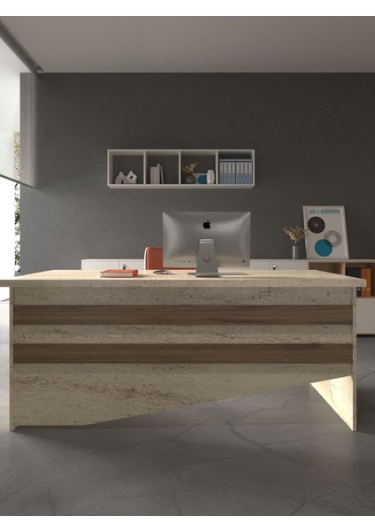 Festival Ofis Masası - OFİS-4-8-2-120 x 75 Beyaz - Ceviz fiyatları