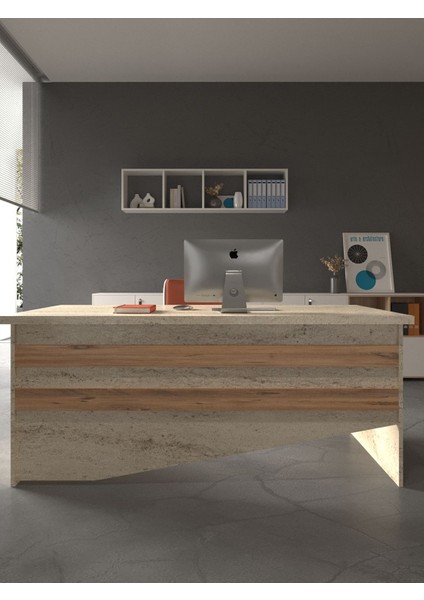 Festival Ofis Masası - OFİS-4-8-6-180 x 90 Beyaz - Çam