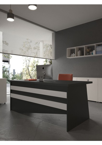 Festival Ofis Masası - OFİS-4-4-1-180 x 75 Beyaz - Beyaz