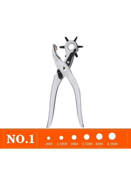No.1 Stili Perforadoras Para Manualidades Deri El Sanatları Araçları Perforadora Papel Herramientas Cuero Delik Zımba Dikiş Punzon Encuadernacio (Yurt Dışından)