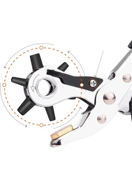 No.1 Stili Perforadoras Para Manualidades Deri El Sanatları Araçları Perforadora Papel Herramientas Cuero Delik Zımba Dikiş Punzon Encuadernacio (Yurt Dışından) fırsatları