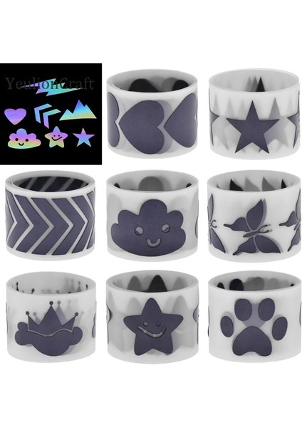 ZA00VLH001-02 Tarzı Chzimade cm Lazer Yansıtıcı Etiket Bantları Isı Transferi Sıcak Damgalama Folyo Vinil Film Dıy Demir On Kumaş Konfeksiyon (Yurt Dışından) fiyatları