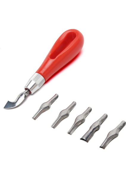 Kırmızı Stil Oyma Araçları ve Pratik Acemi Dıy Okul Kalemi Çok Fonksiyonlu Taşınabilir Abs Linolyum Bıçak Sanat Malzemeleri (Yurt Dışından) fiyatları