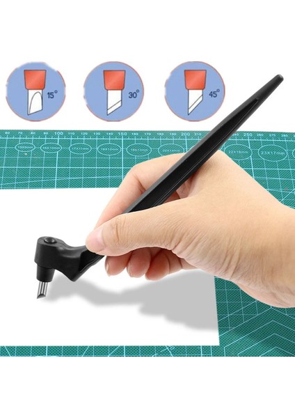 Bir Stil Kinfe Dıy Sanat Kesme Aleti Zanaat Kesme Witeel Döner Bıçak Emniyet Kesici Bıçak Kendini Iyileştiren Çift Taraflı Kesme Mat (Yurt Dışından) fiyatları