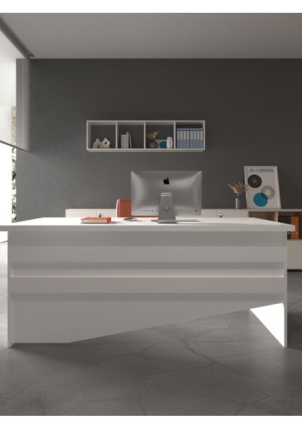 Festival Ofis Masası - OFİS-4-1-1-180 x 60 Beyaz - Beyaz fiyatları