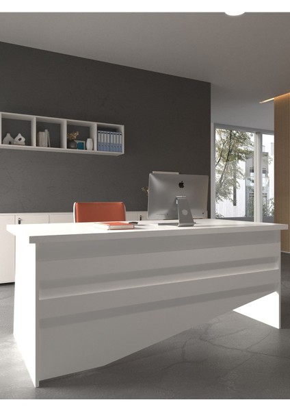Festival Ofis Masası - OFİS-4-1-1-180 x 60 Beyaz - Beyaz modelleri