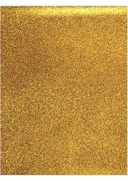 Yapışkanlı Simli Eva 50X70 Altın Rulo Şeklinde