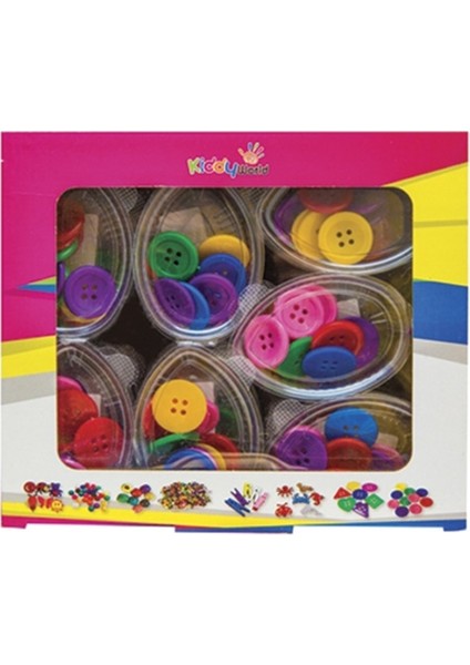 Kiddy World Düğme Büyük 7 Li - 5 Kutu