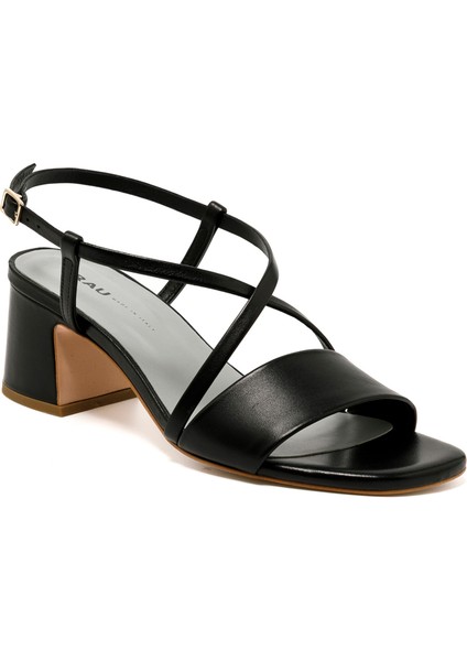 Kadın Sandalet 79P3 Frau Nappa Nero