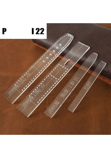 STRAP-P-I22-1SET Stili Deri El Sanatları Araçları Şeffaf Akrilik Saat Kayışı Şablonu Ev Dıy Malzemeleri Saat Kayışı Kalıp Erkekler ve Kadınlar (Yurt Dışından)