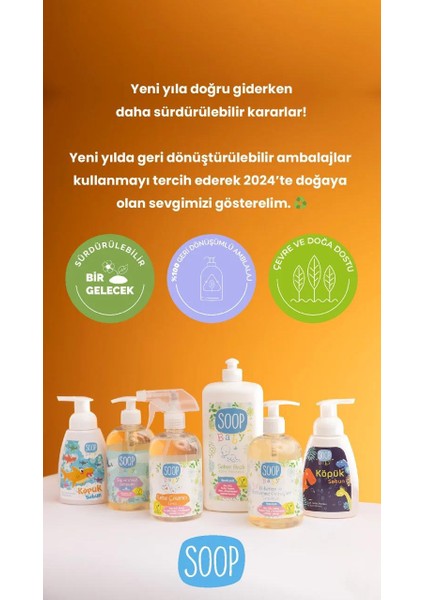 Saç ve Vücut Şampuanı 2'li Paket, 2x 500 ml