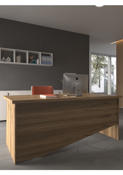 Festival Ofis Masası - OFİS-5-2-2-160X75 Beyaz - Ceviz modelleri