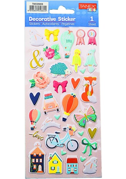 Kids Sticker Puffy Tatil Serisi 32 Parça (25805)