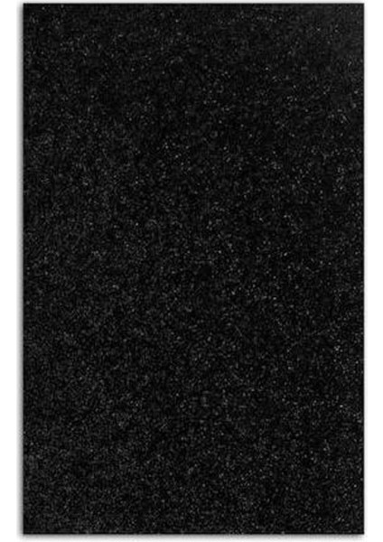 Yapışkanlı Simli Eva 50X70 Siyah Rulo Şeklinde - 4 Adet