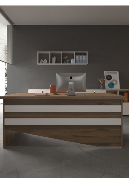 Festival Ofis Masası - OFİS-6-2-1-160 x 90 Beyaz - Beyaz