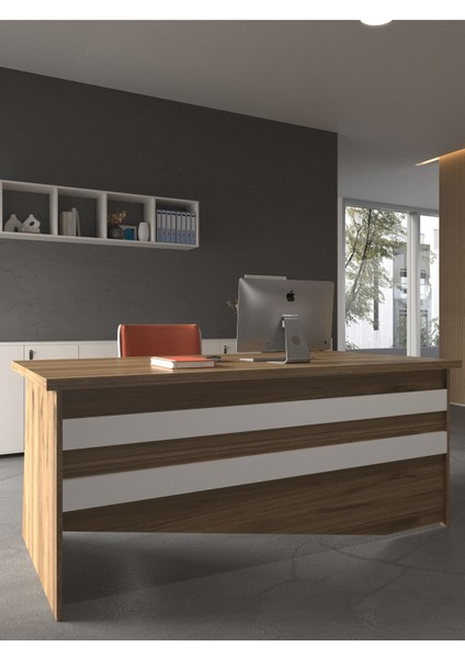 Festival Ofis Masası - OFİS-6-2-1-160 x 90 Beyaz - Beyaz