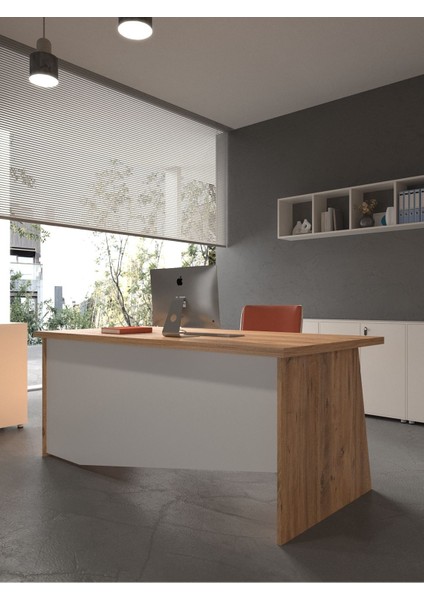 Festival Ofis Masası - OFİS-5-6-1-180X90 Beyaz - Beyaz