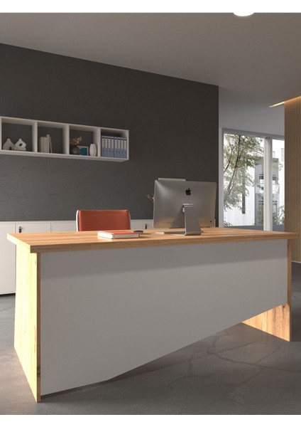 Festival Ofis Masası - OFİS-5-6-1-160X90 Beyaz - Beyaz modelleri