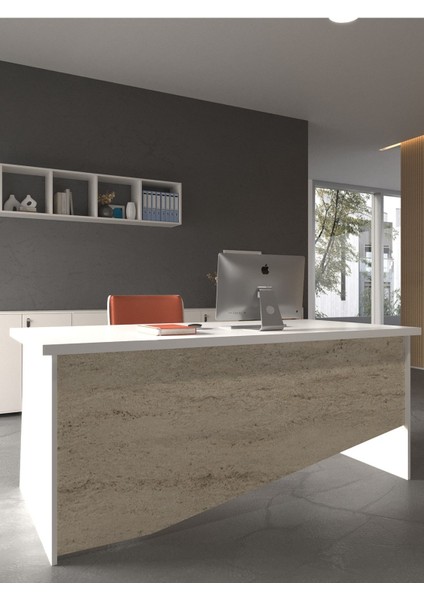 Festival Ofis Masası - OFİS-5-1-8-180X90 Beyaz - Travelter modelleri