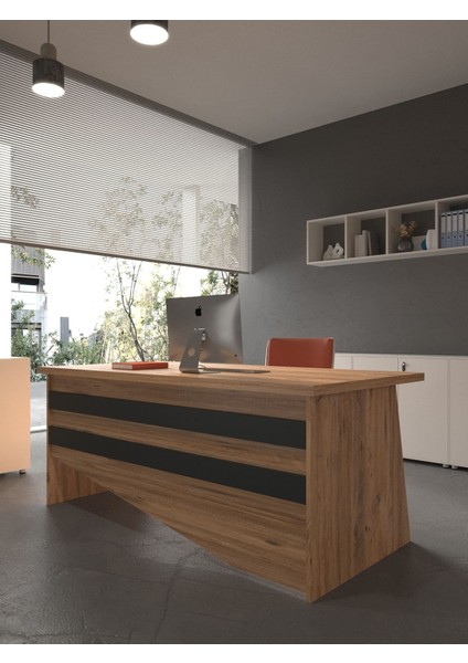 Festival Ofis Masası - OFİS-6-6-4-180X60 Beyaz - Antrasit